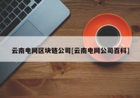 云南电网区块链公司[云南电网公司百科]